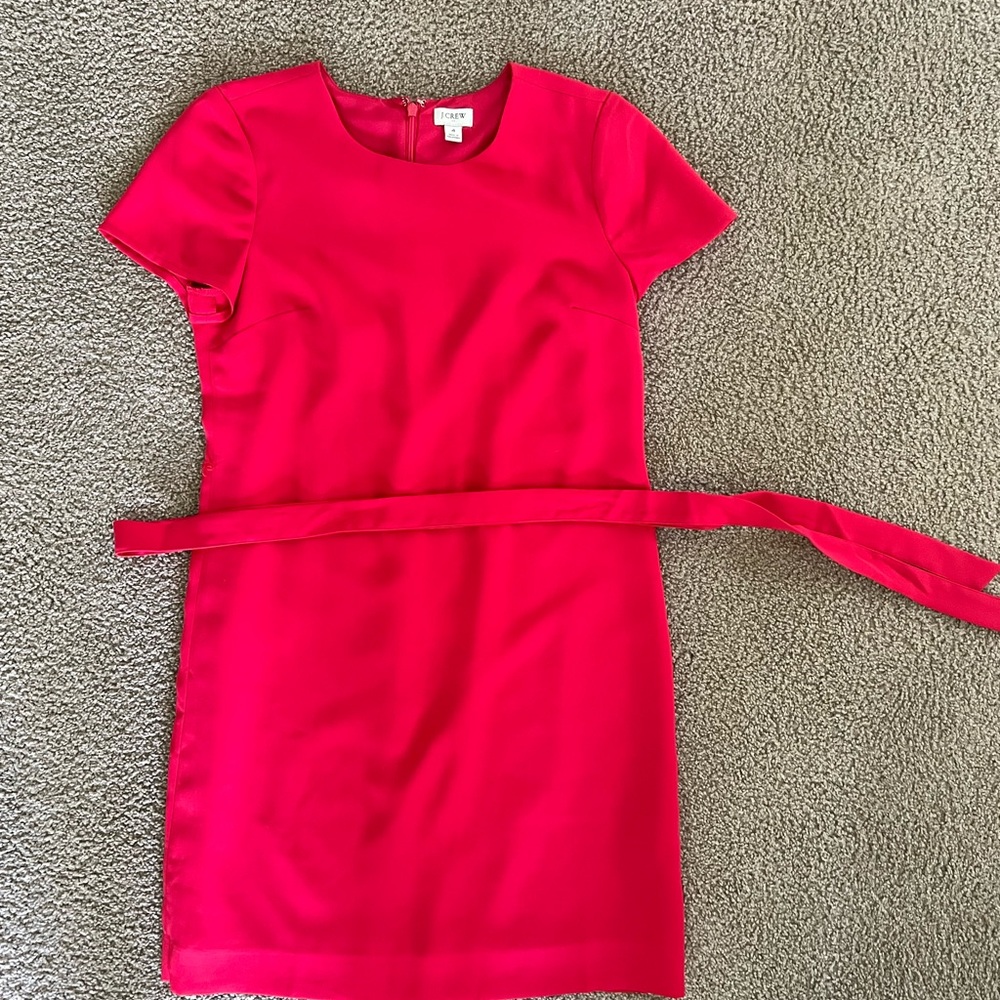 J. Crew Bright Red Mini Dress